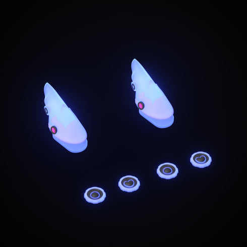 Nageoires et Yeux de Cyberpunk pour Sharkicks Pro